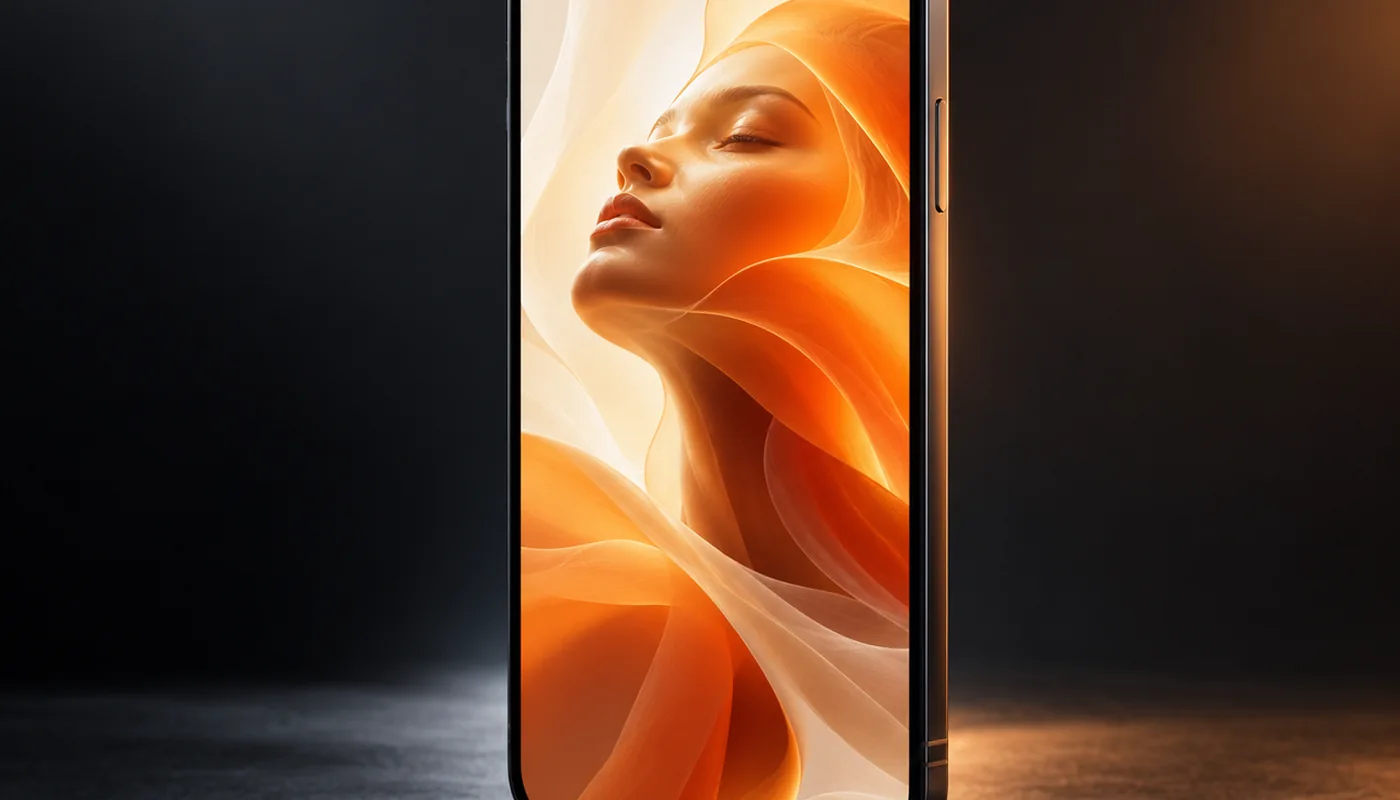 A smartphone showing a premium vertical squish-style video
